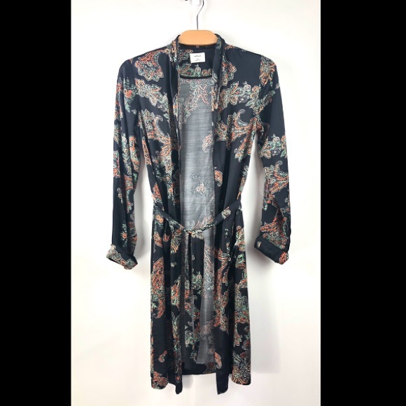Wilfred Pilier Paisley Floral Robe w/Silk XXS - Picture 2 of 12